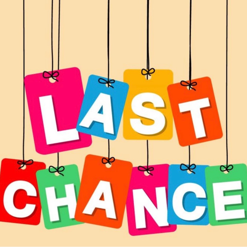 Last chance to shop my closet!!
